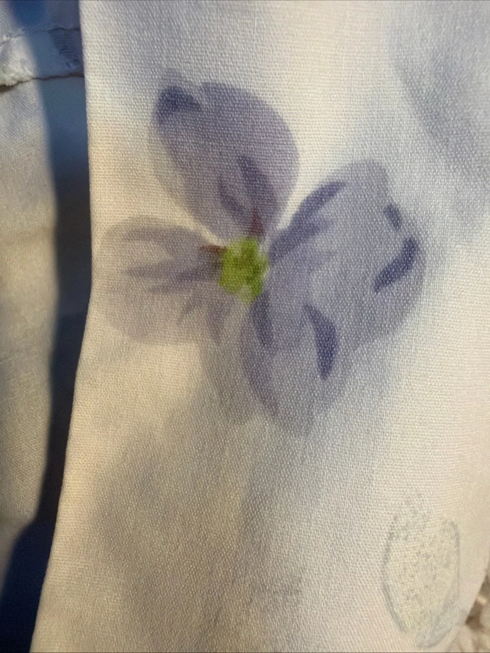 Floral Lavender and Green Home watercolor Pillowcase - Martha Stewart everyday
